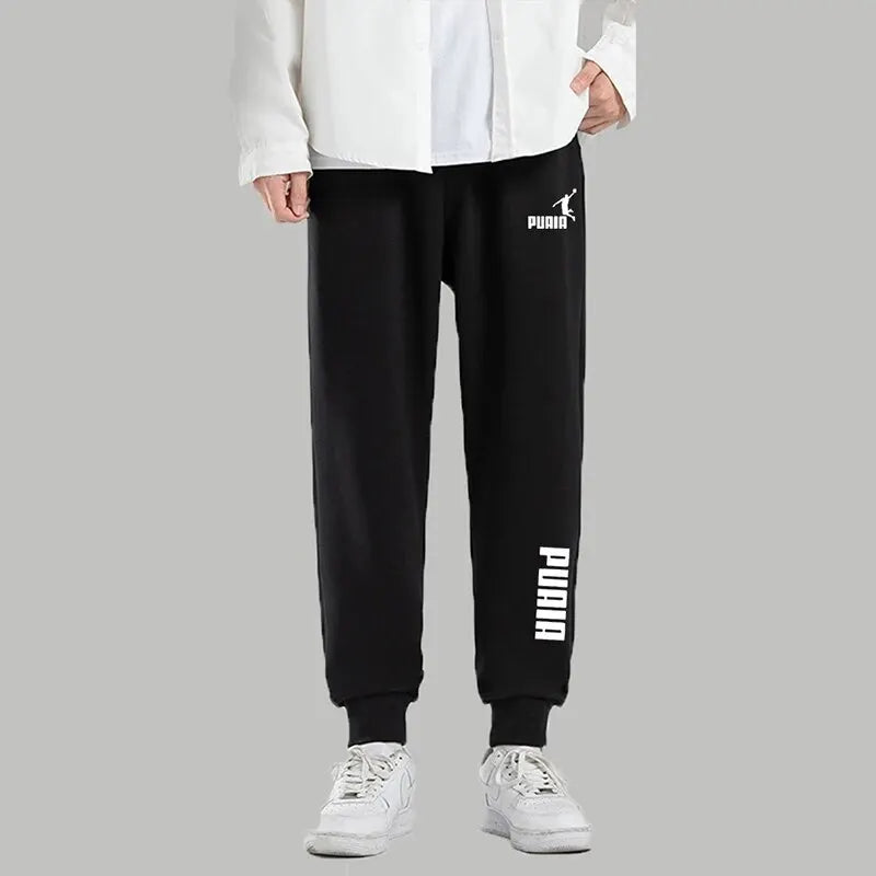 PUAIA Printed Men's Sweatpants Spring Autumn Jogging Trousers Fitness