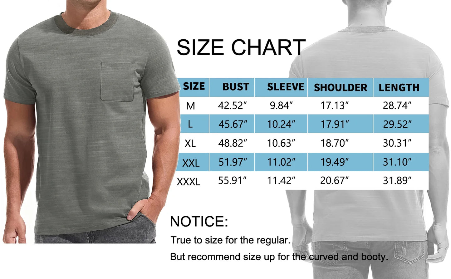 Short Sleeve Men T Shirts Ribbed Crew Neck Shirts for Men Color Block Tee Shirts with Pocket
