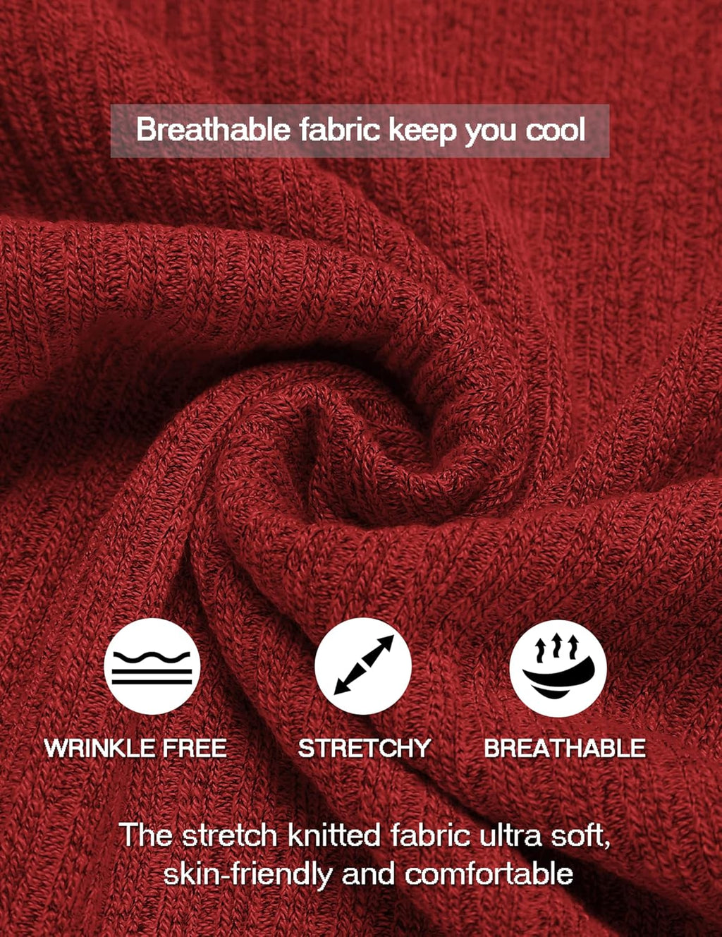 Men'S Muscle T Shirts Stretch Short Sleeve V Neck Bodybuilding Workout Tee Shirts Ribbed Knit Shirt