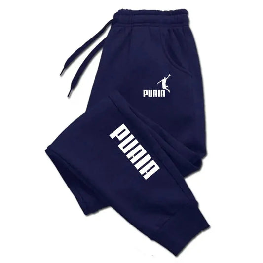 PUAIA Printed Men's Sweatpants Spring Autumn Jogging Trousers Fitness